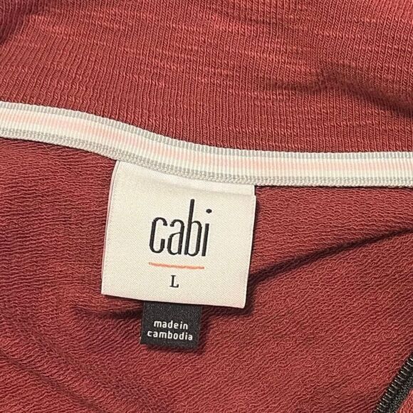 Cabi Burgundy Training Jacket Size Large #4122 - Picture 12 of 13